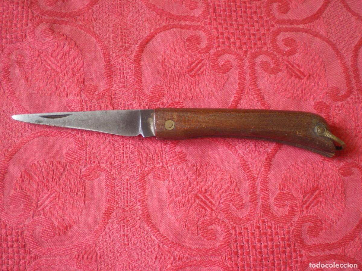 Coleccionismo: ANTIGUA NAVAJA MANGO MADERA. - Foto 1