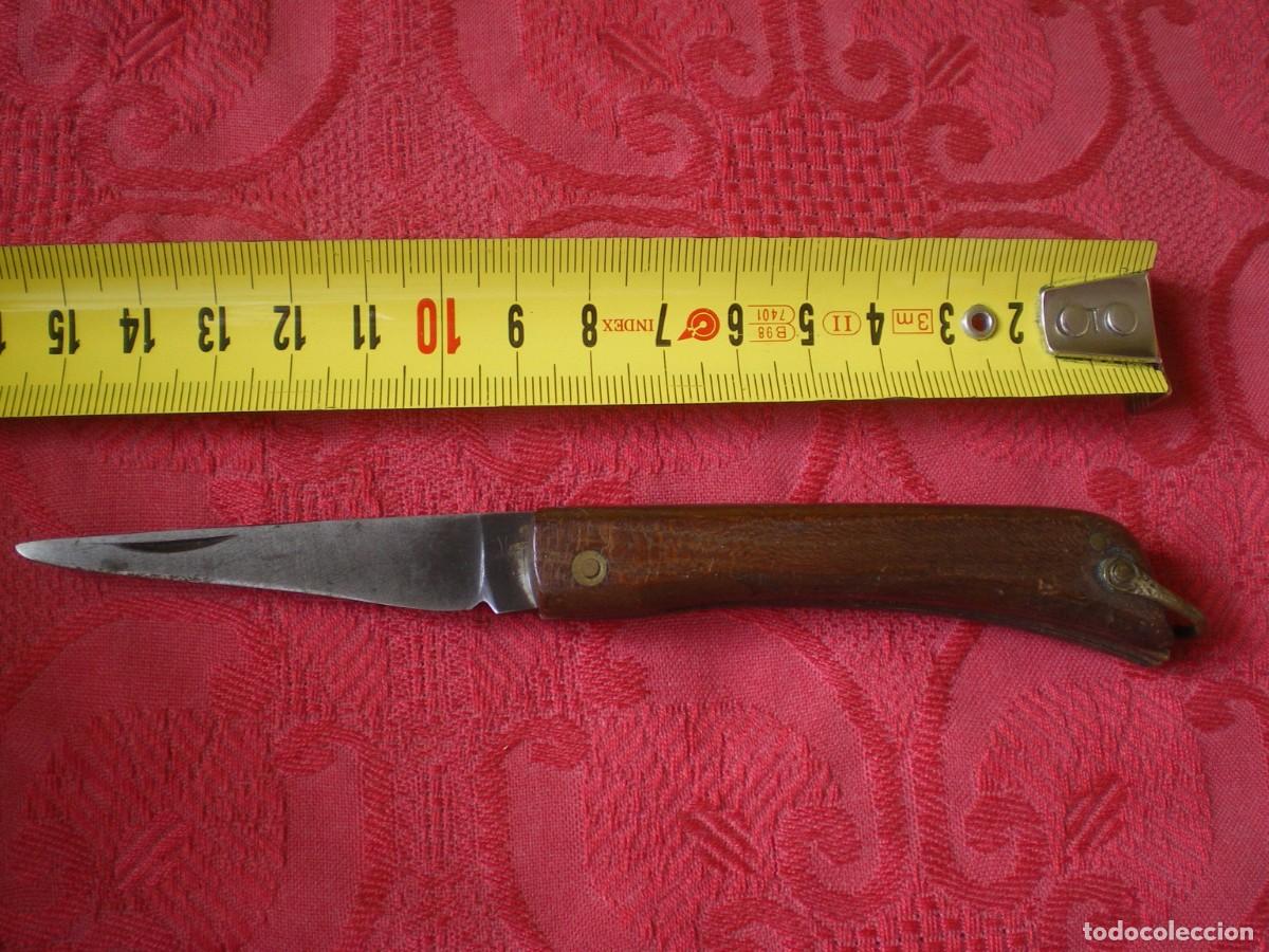 Coleccionismo: ANTIGUA NAVAJA MANGO MADERA. - Foto 2