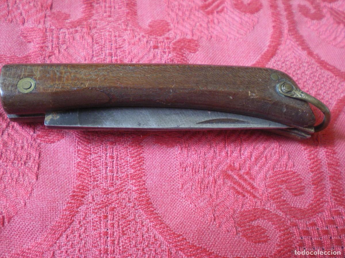 Coleccionismo: ANTIGUA NAVAJA MANGO MADERA. - Foto 5