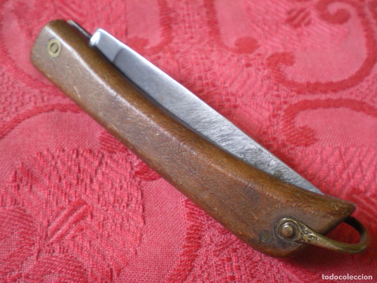 Coleccionismo: ANTIGUA NAVAJA MANGO MADERA. - Foto 7