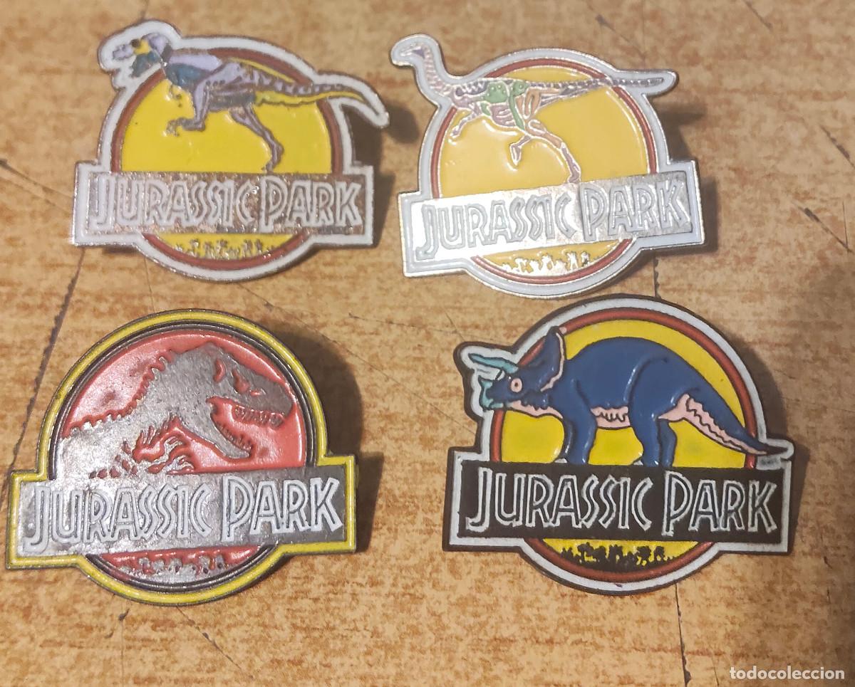 Collectionnisme: PIN JURASSIC PARK, VER FOTOS vintage - 4 pins distintos , PUBLICIDAD,