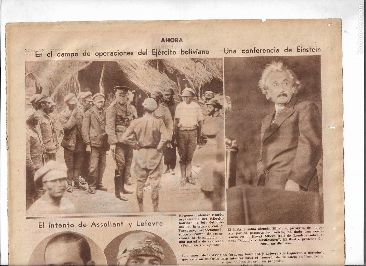 Coleccionismo: A&Ntilde;O 1933 EINSTEIN PROSCRITO ALEMANIA PERSECUCICON RACISTA DA CONFERENCIA LONDRES ROYAL ALBERT HALL
