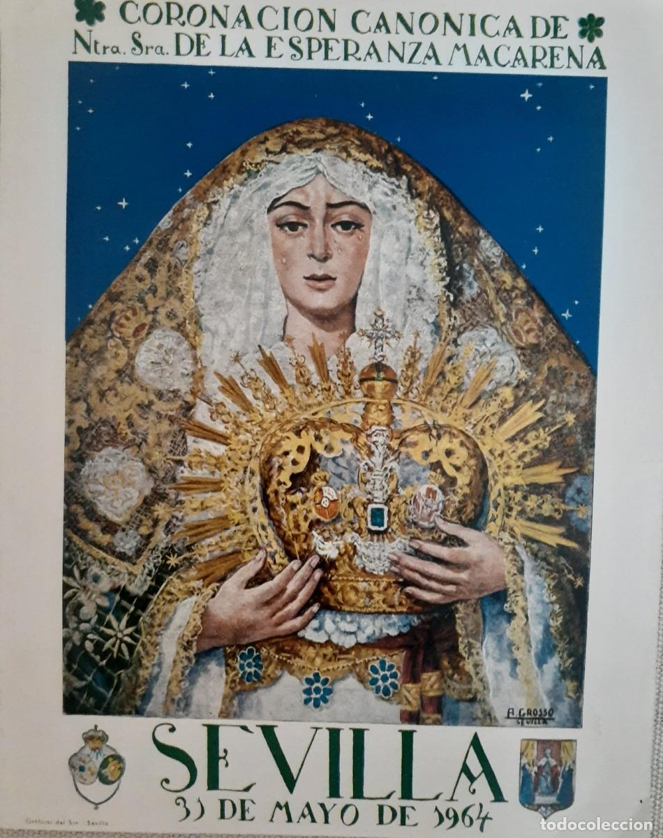 Coleccionismo: SEVILLA 1964, CONVOOCATORIA CULTOS HDAD. DE LA MACARENA PREPARATORIO PARA LA CORONACION