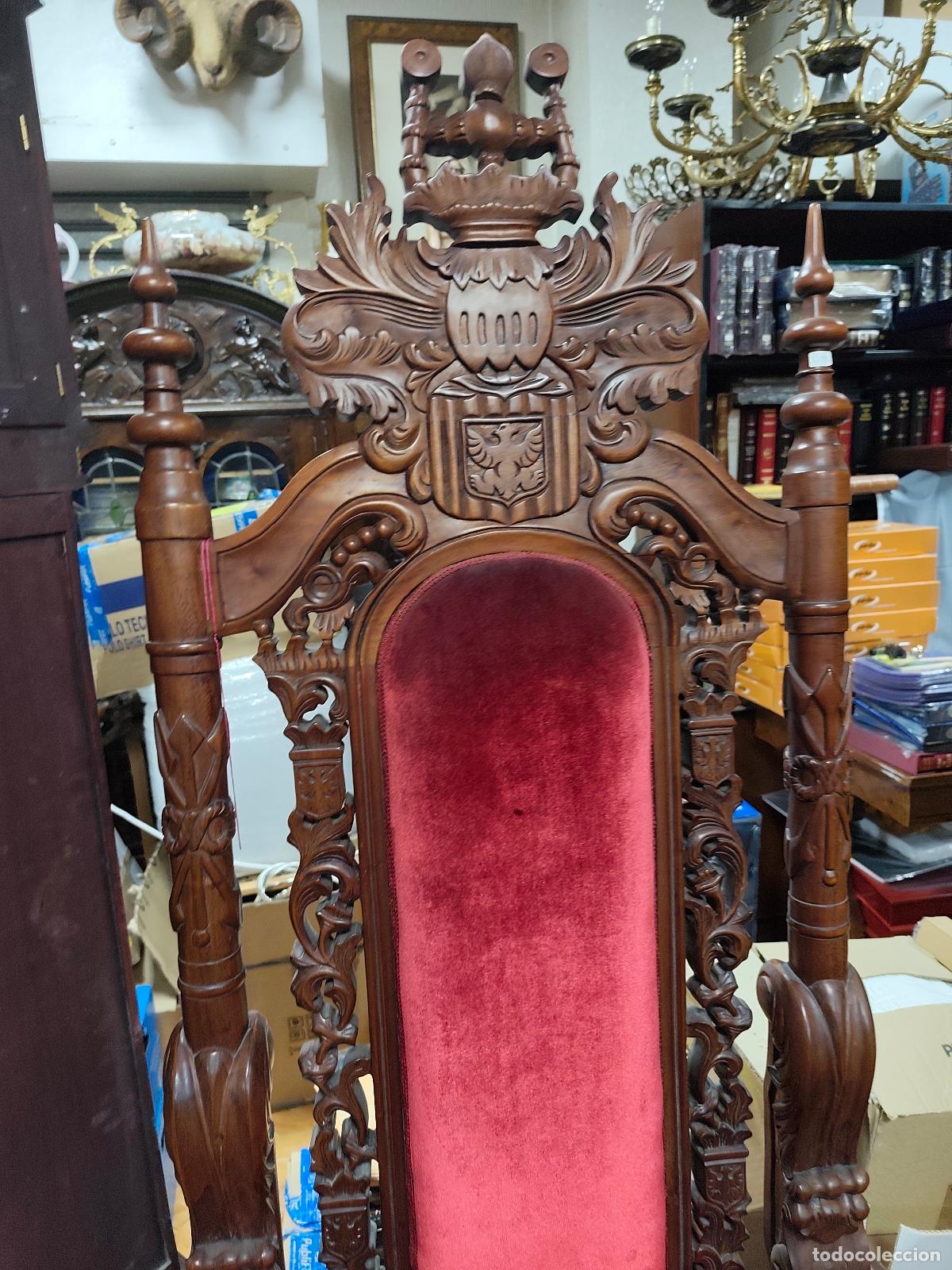 Coleccionismo: sillon de madera orientarizante - Foto 3