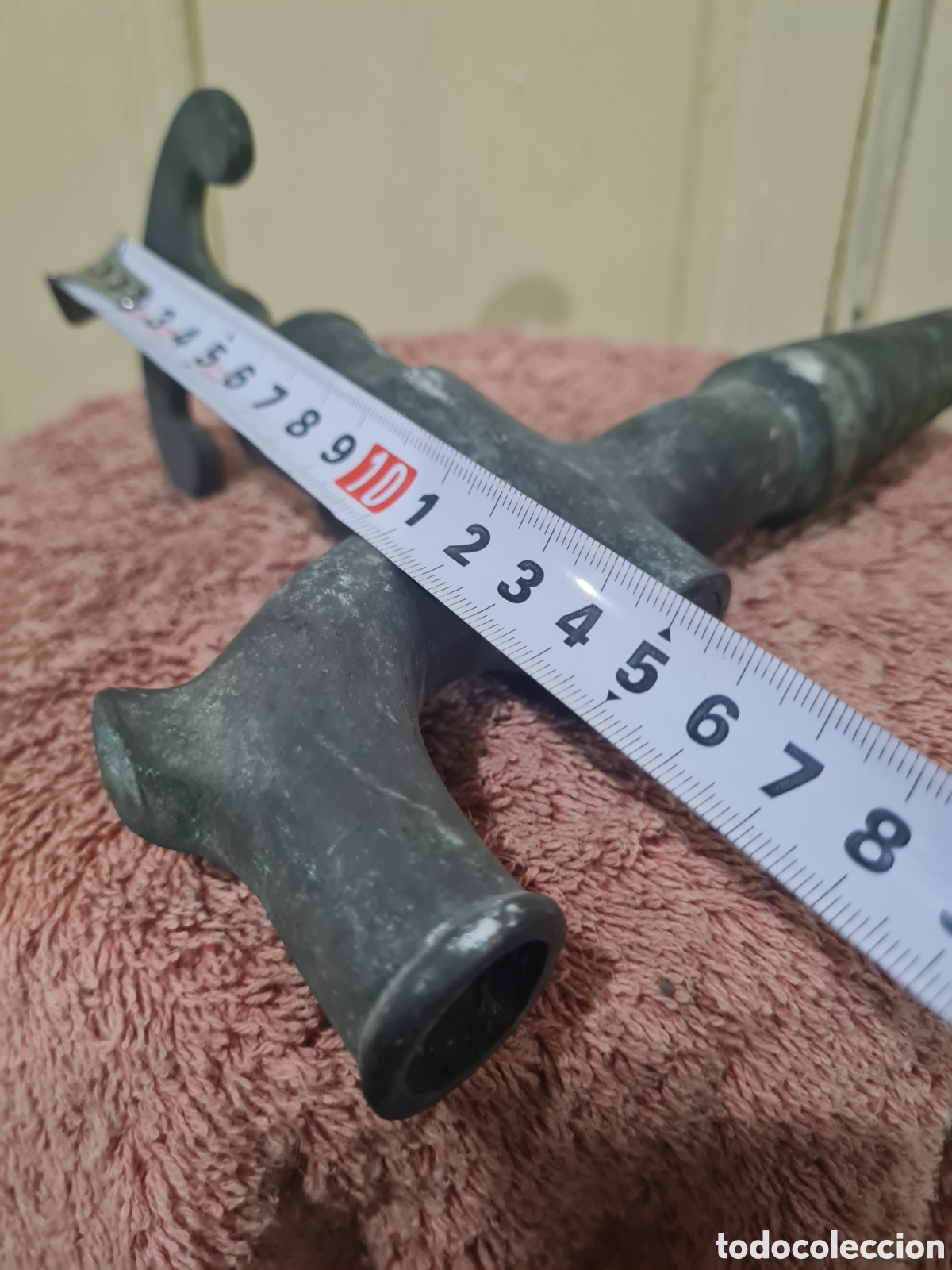 Coleccionismo: Antiguo grifo de bronce - Foto 5