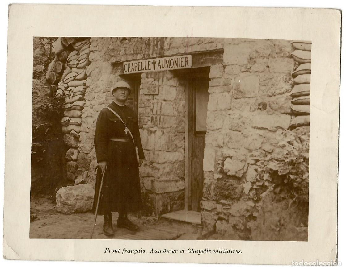Sammelleidenschaft Papier: L&aacute;mina francesa Primera Guerra Mundial - Front fran&ccedil;ais . Aum&ocirc;nier et Chapelle militaires