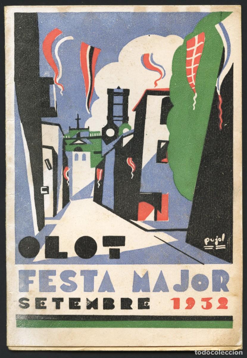Colecionismo: REP&Uacute;BLICA ESPA&Ntilde;OLA, PROGRAMA, FESTA MAJOR OLOT, 1932