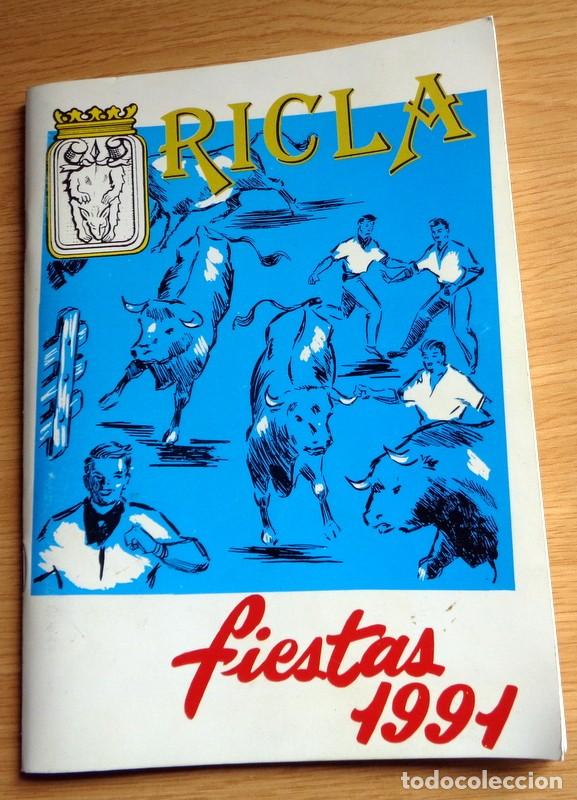Coleccionismo: ANTIGUO PROGRAMA OFICIAL FIESTAS RICLA ZARAGOZA. A&Ntilde;O 1991. CURRO ROMERO TOROS. ROCK INTRUSOS
