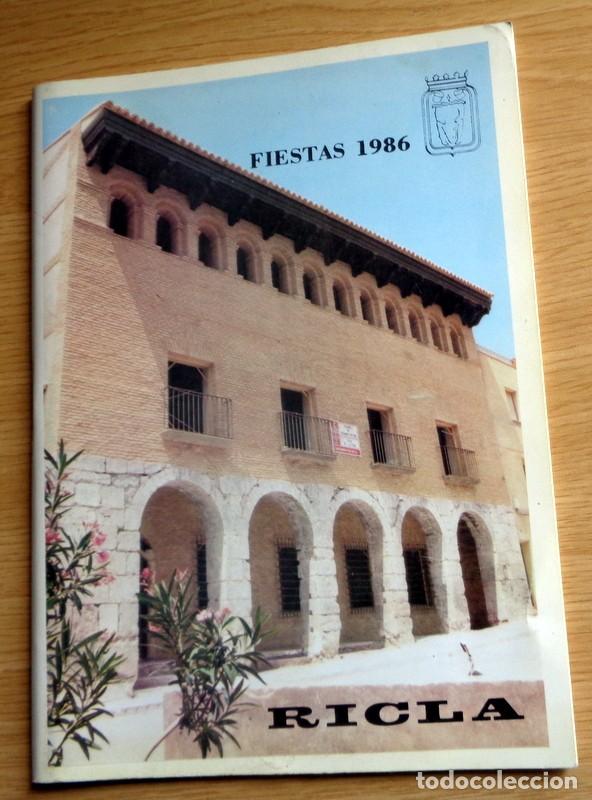 Coleccionismo: ANTIGUO PROGRAMA OFICIAL FIESTAS RICLA ZARAGOZA. A&Ntilde;O 1986. PUBLICIDAD VINTAGE.RADIO ZARAGOZA. REINAS