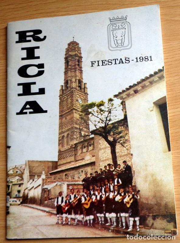 Coleccionismo: ANTIGUO PROGRAMA OFICIAL FIESTAS RICLA ZARAGOZA. A&Ntilde;O 1981. PUBLICIDAD VINTAGE.RADIO ZARAGOZA. REINAS