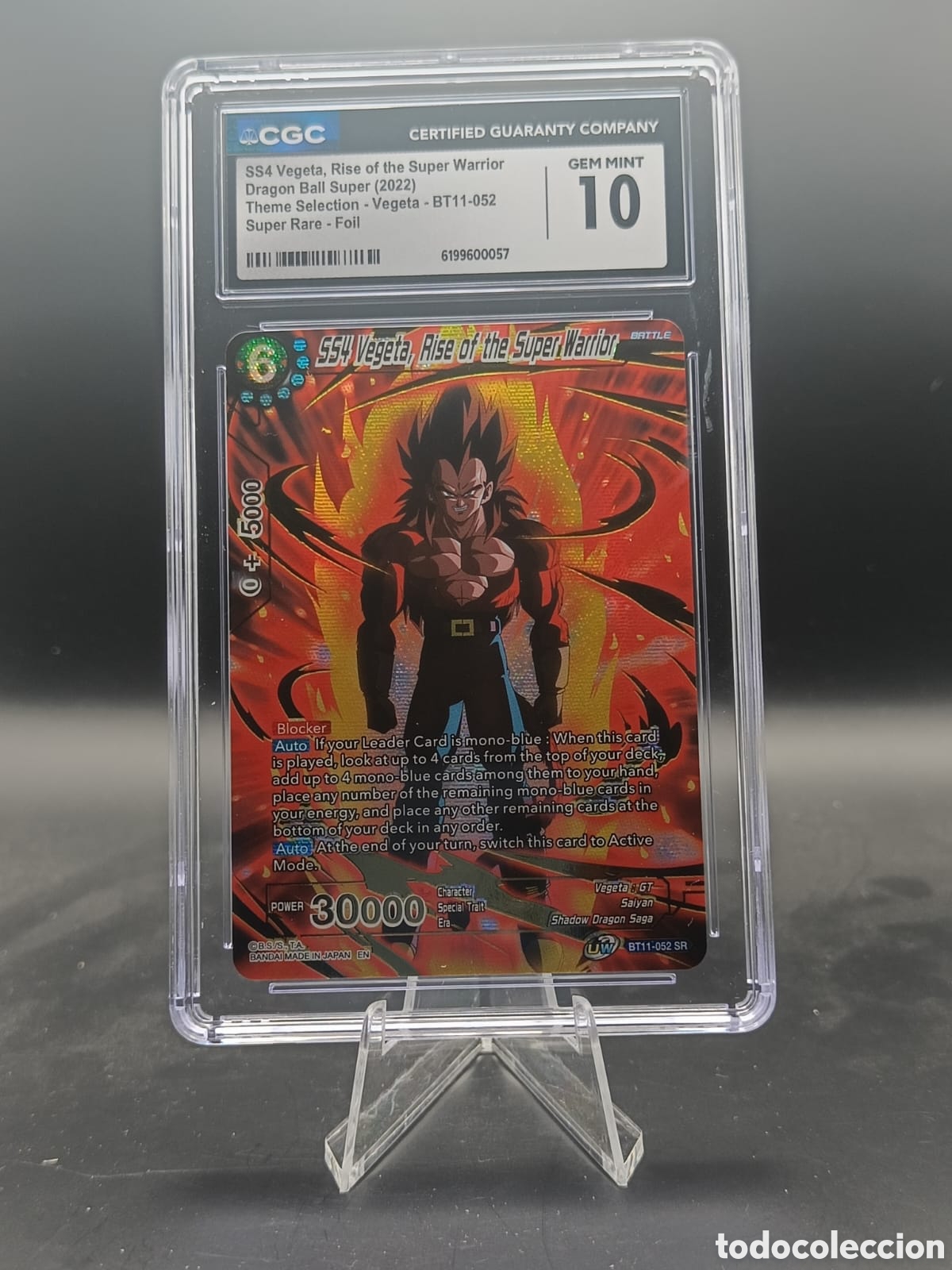 Coleccionismo: 2022 Dragon Ball SS4 Vegeta #BT11-052 CGC 10