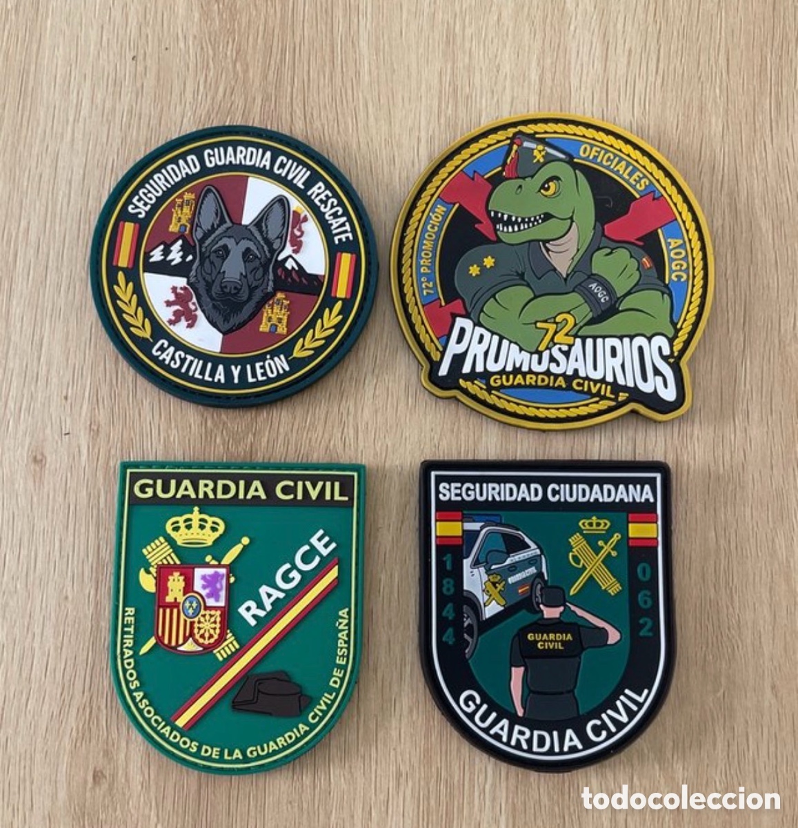 Coleccionismo: Pack 4 parches PVC con velcro - Foto 1