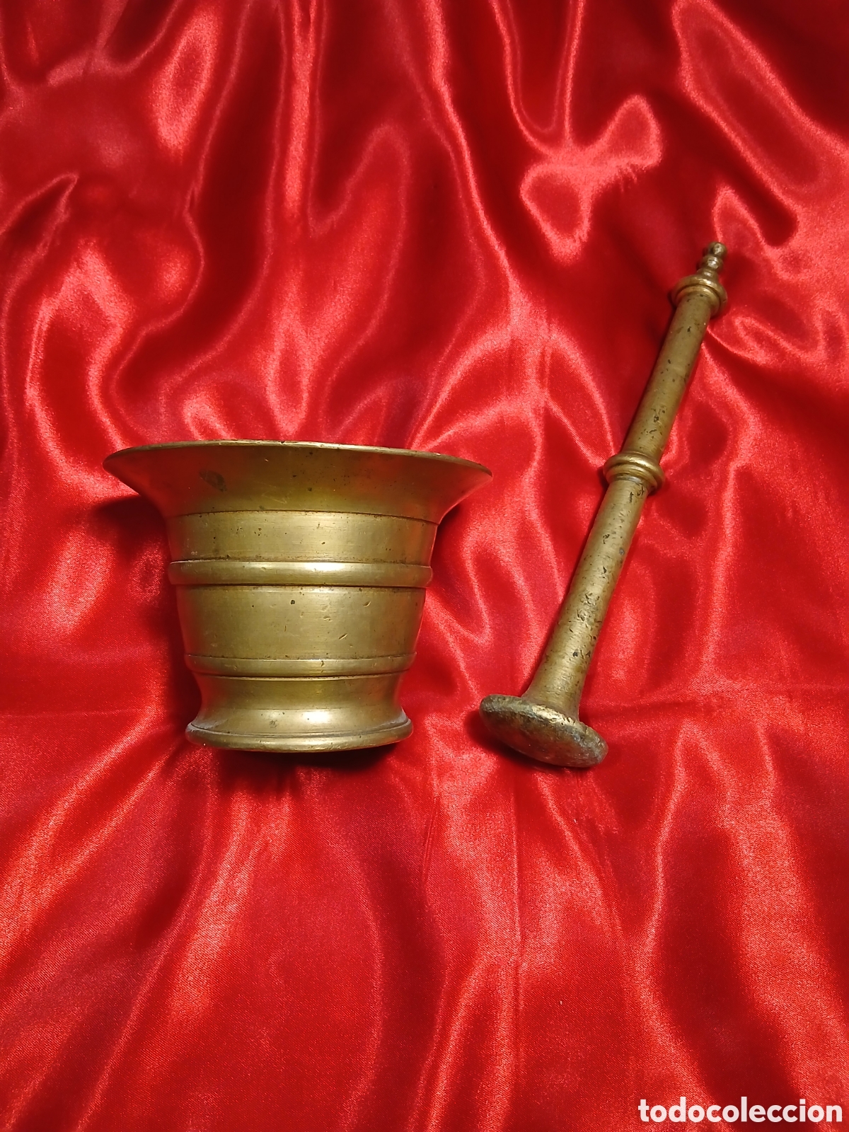 Coleccionismo: Almirez de bronce antiguo