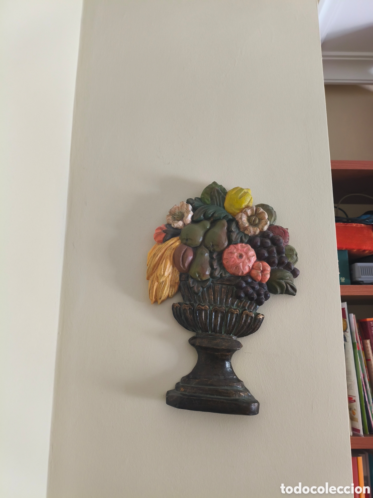 Coleccionismo: Placa Vintage Jarr&oacute;n Frutas Relieve - Foto 7