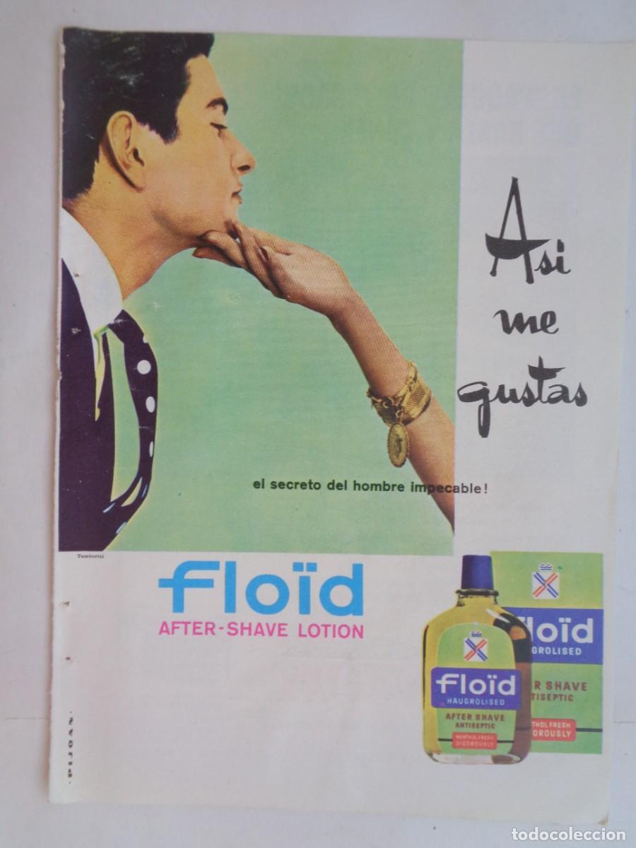 Coleccionismo: HOJA DE REVISTA CON ANUNCIO DE AFTER-SHAVE LOTION FLOID . A&Ntilde;OS 60