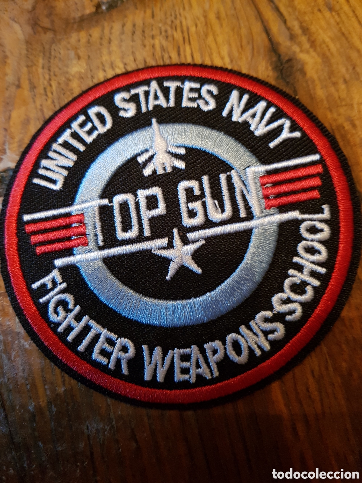 Coleccionismo: PARCHE BORDADO MILITAR TOP GUN - Foto 1
