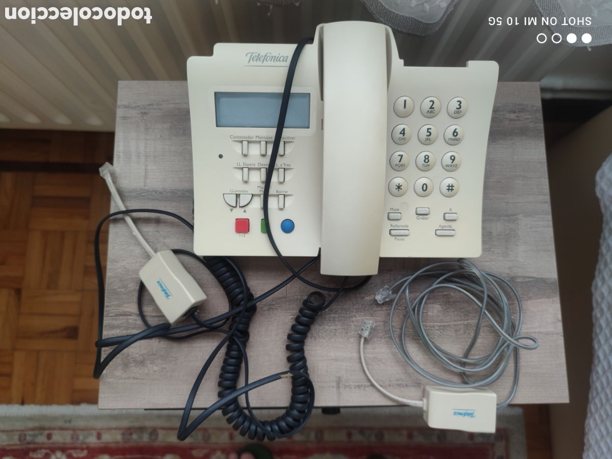 Sammeln: Tel&eacute;fono Domo Telef&oacute;nica Cl&aacute;sico + Cable de linea Original (Completo)