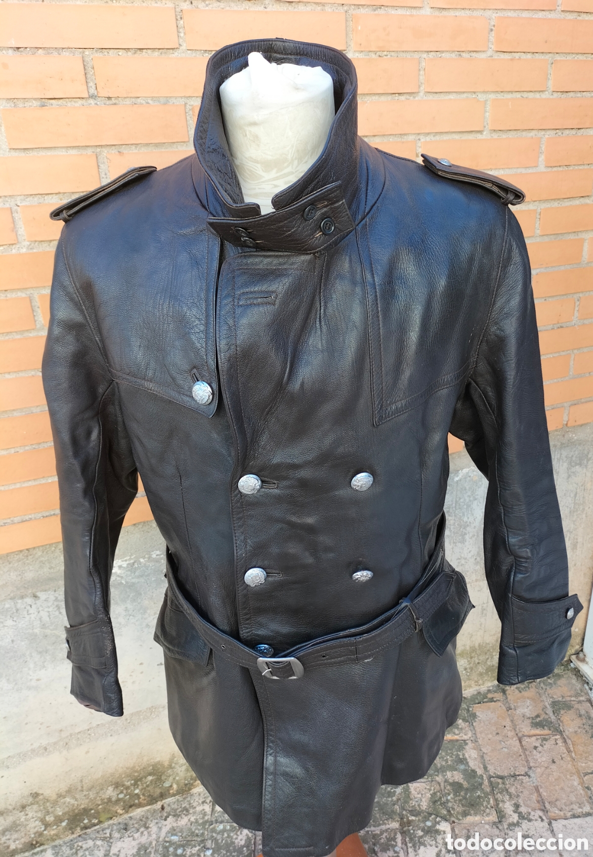 Coleccionismo: Chaquet&oacute;n de cuero del Ej&eacute;rcito - Foto 2
