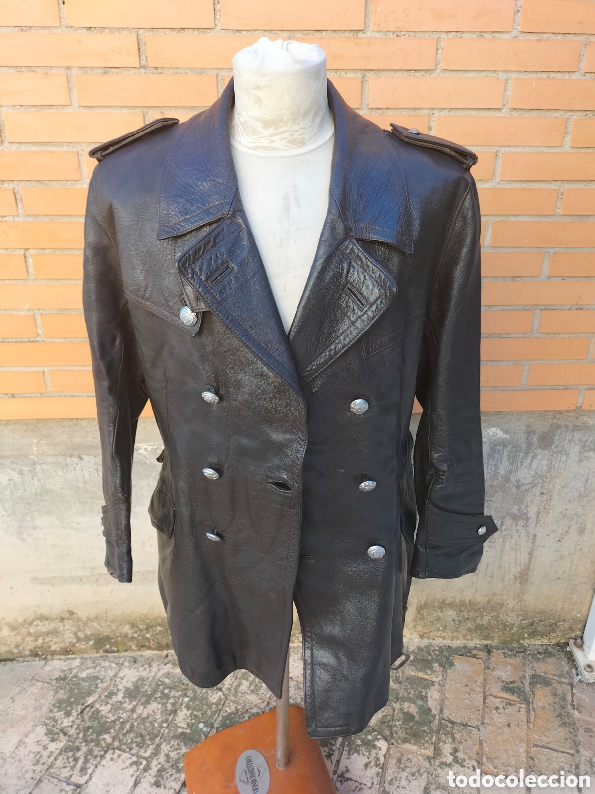 Coleccionismo: Chaquet&oacute;n de cuero del Ej&eacute;rcito - Foto 3