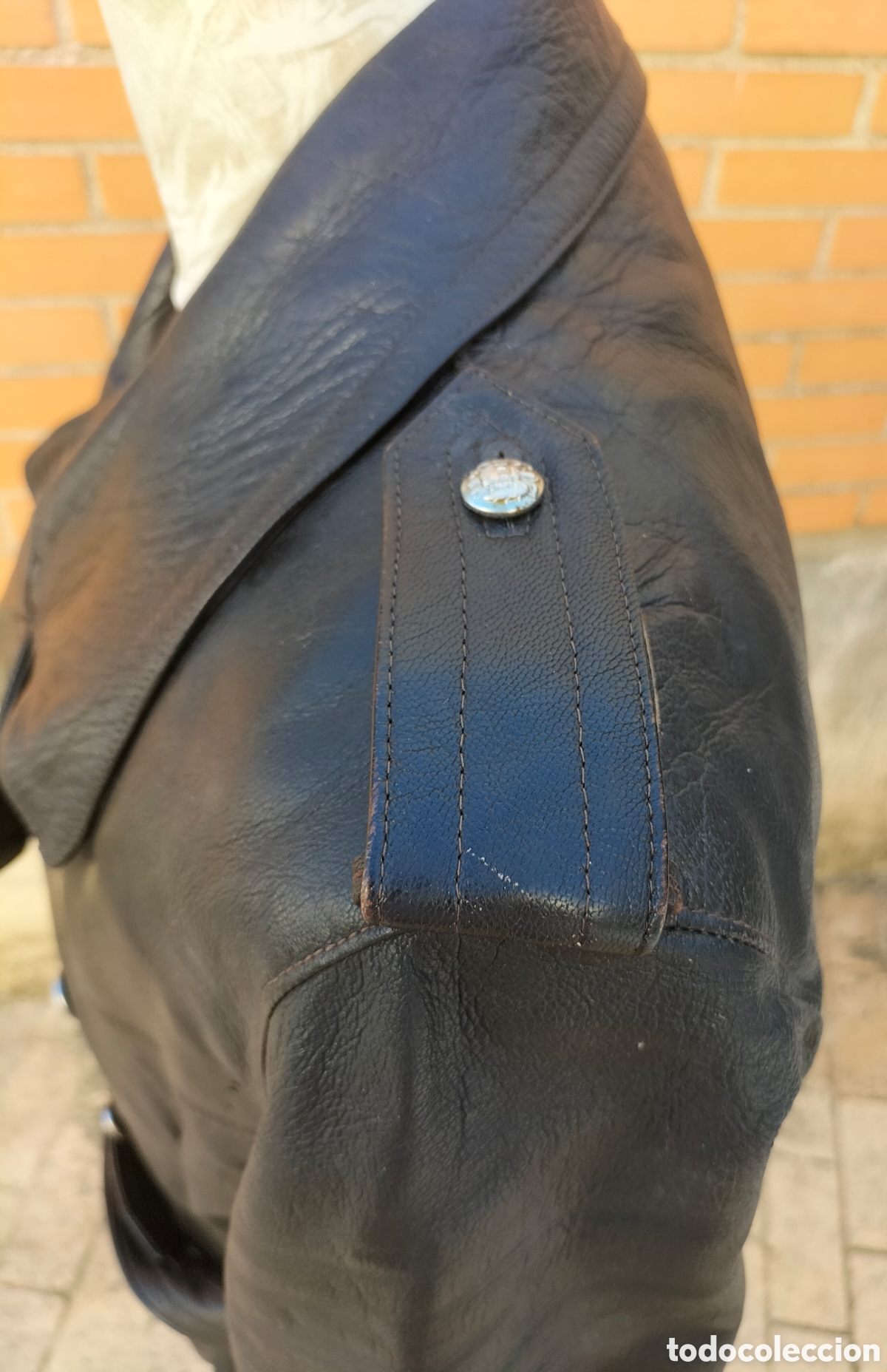Coleccionismo: Chaquet&oacute;n de cuero del Ej&eacute;rcito - Foto 5