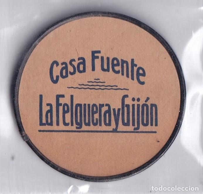 Collecting: Bonito espejo con publicidad Casa Fuente La Felguera Gij&oacute;n. Unos 4,50 cm de di&aacute;metro