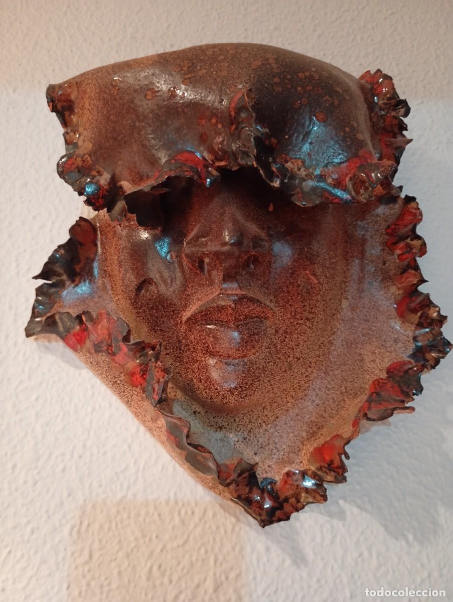 Coleccionismo: MASCARA DE CERAMICA ARTESANAL - Foto 1