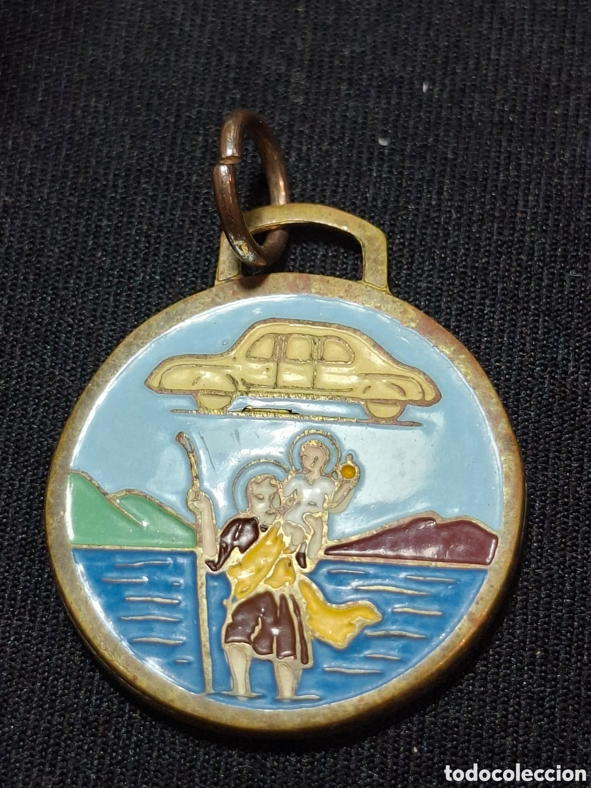 Coleccionismo: Antigua medalla ,fiesta de san Crist&oacute;bal, Sabadell. /MTC2