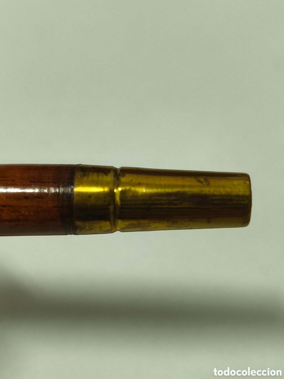 Coleccionismo: Pipa artesanal de madera y metal - Foto 5