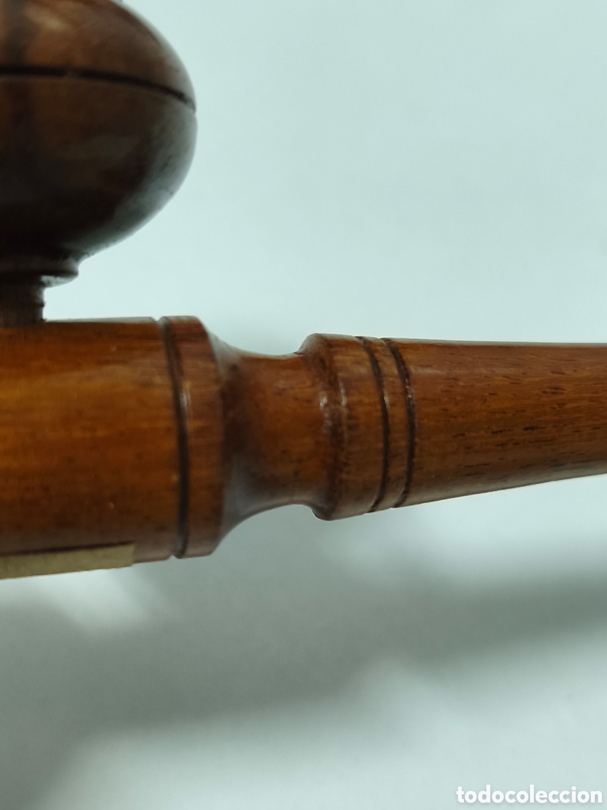 Coleccionismo: Pipa artesanal de madera y metal - Foto 6