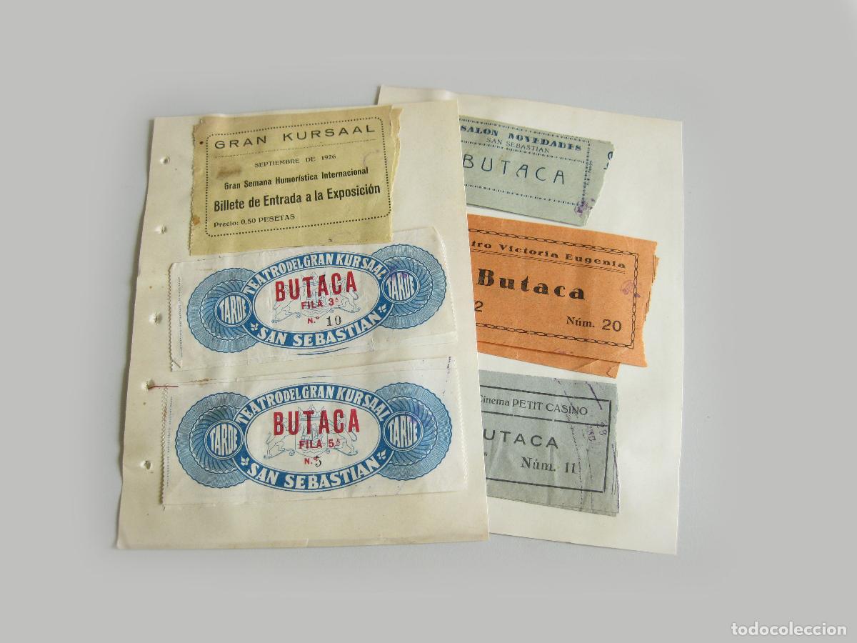 Coleccionismo: 19 ENTRADAS DE SAN SEBASTIAN. EL GRAN KURSAAL, TEATRO VICTORIA EUGENIA Y CINEMA PETIT CASINO