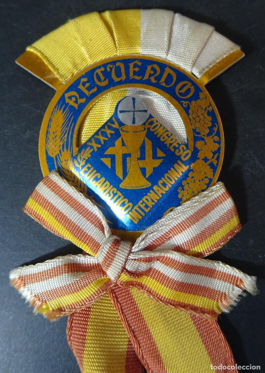 Collezionismo: ANTIGUO BROCHE , XXXV CONGRESO EUCAR&Iacute;STICO, VER FOTOS