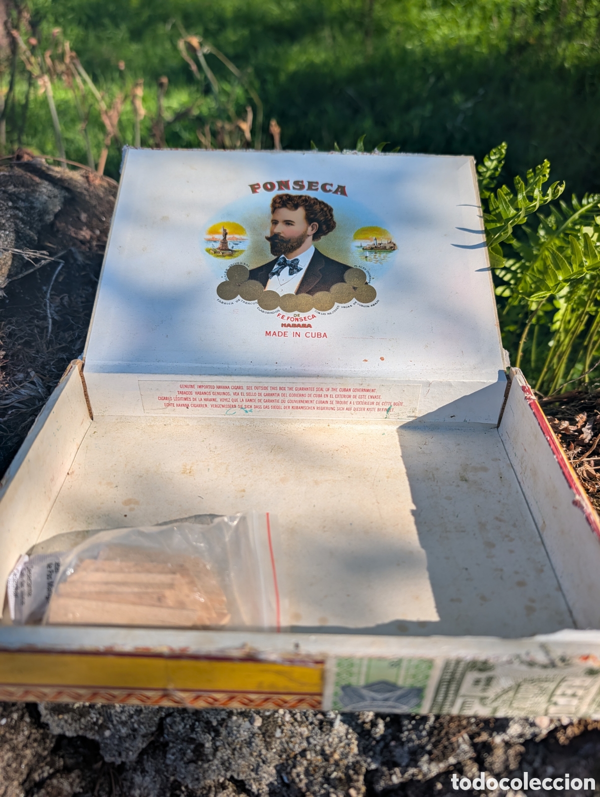 Coleccionismo: Caja de puros vacia Fonseca Cosacos Fabrica de Tabacos Habana Hecho en Cuba