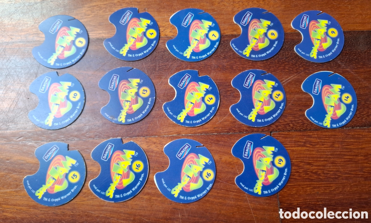 Coleccionismo: Tazos Space Jam 1996 Danone (&euro;/unidad) - Foto 2