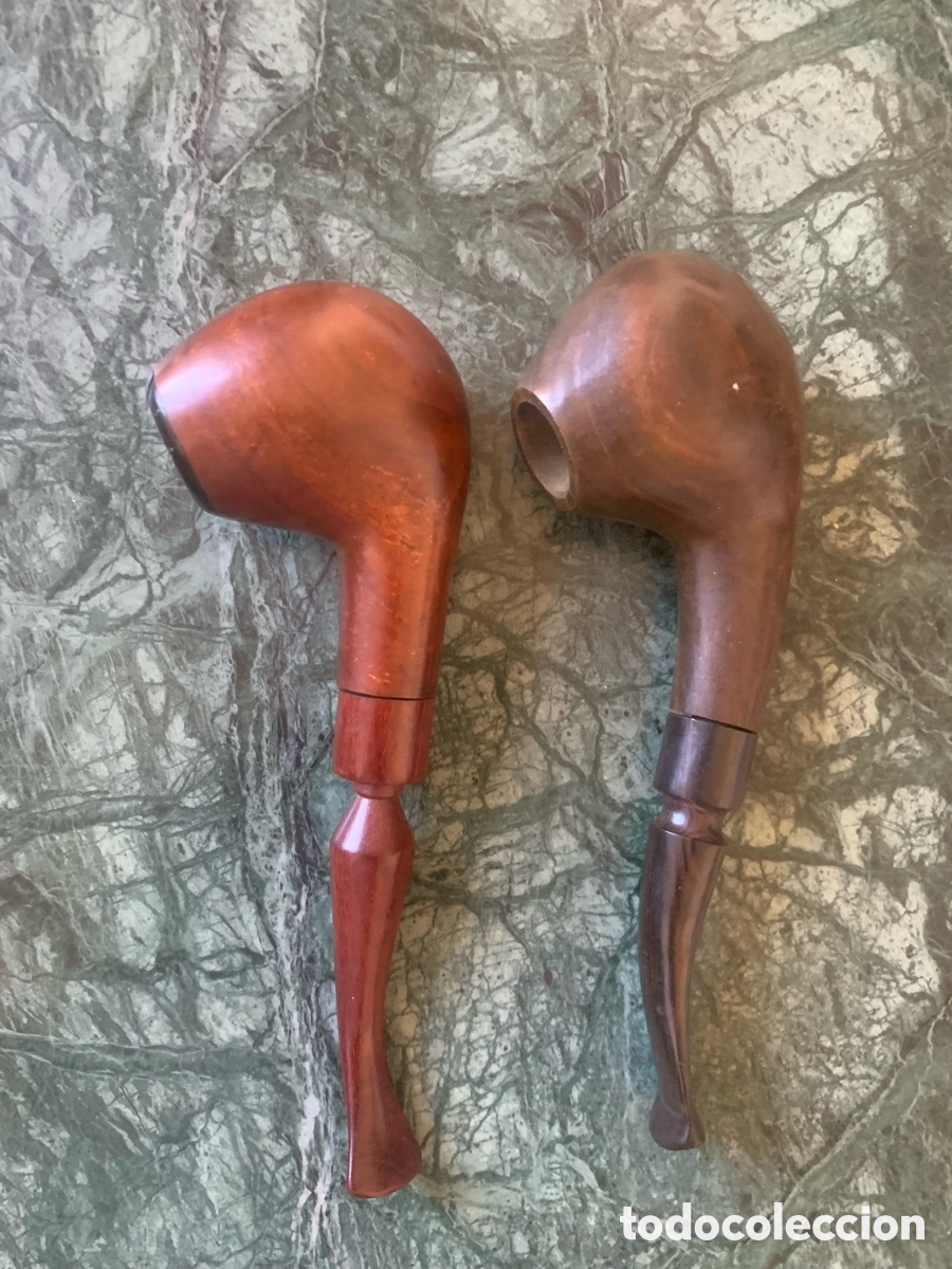 Coleccionismo: Pareja de pipas de fumar - Foto 2