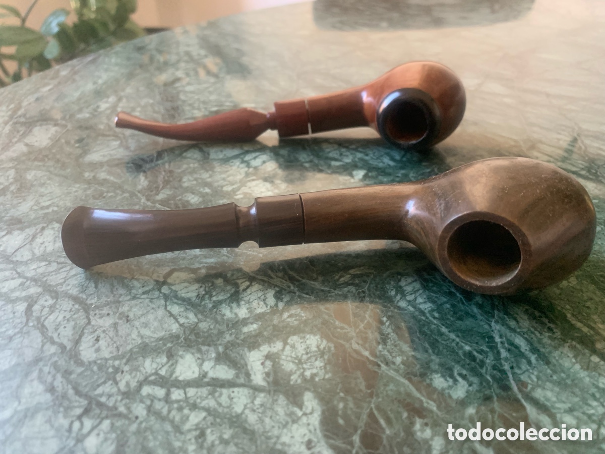 Coleccionismo: Pareja de pipas de fumar - Foto 5