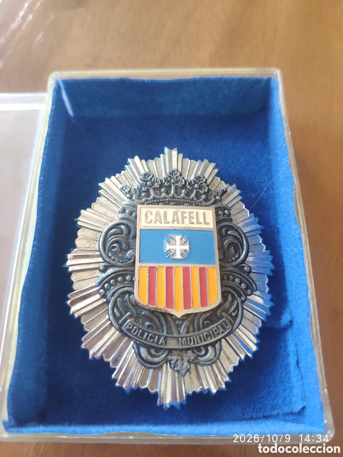 Coleccionismo: Placa insignia Polic&iacute;a municipal calafell