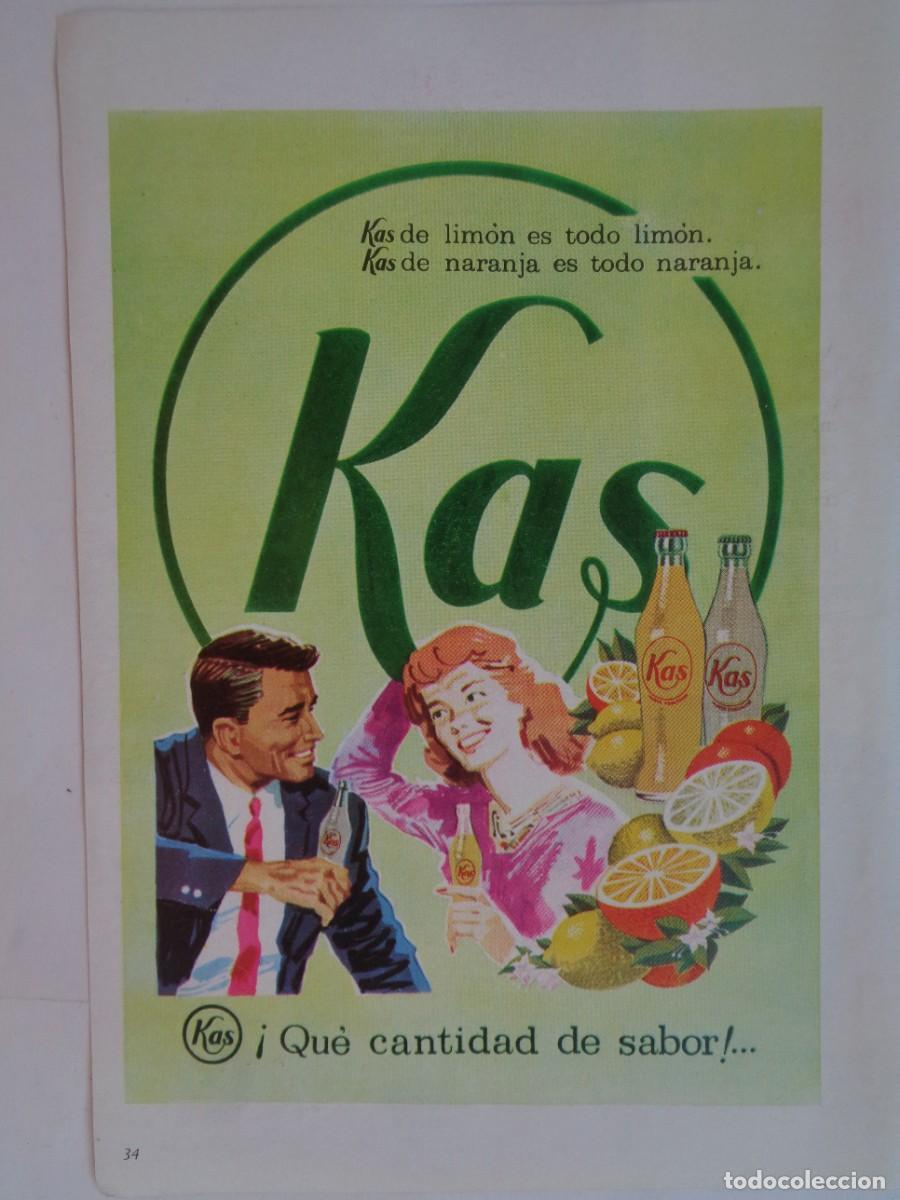 Sammelleidenschaft Papier: HOJA DE REVISTA CON ANUNCIO PUBLICITARIO DE KAS . A&Ntilde;OS 60