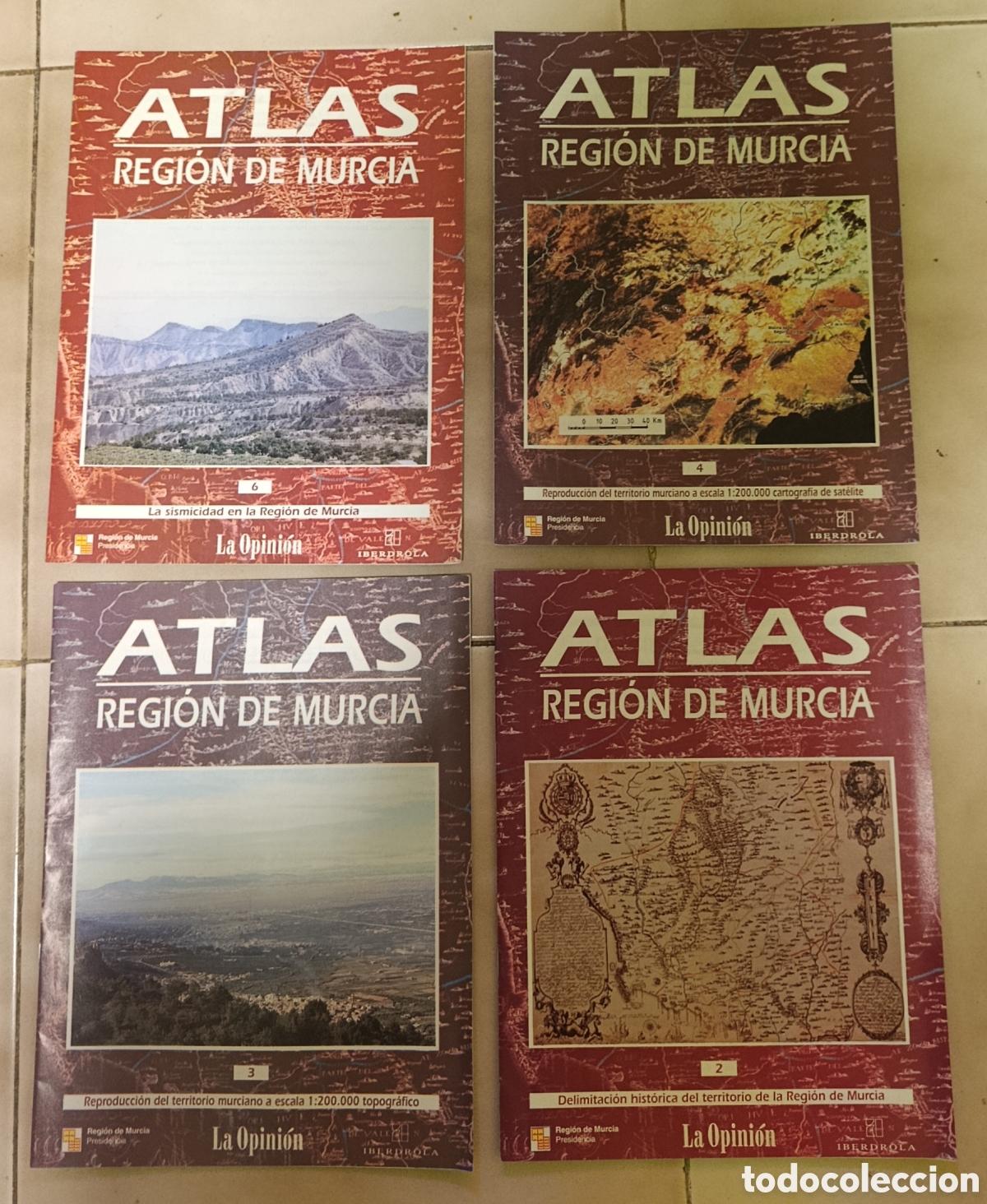 Sammelleidenschaft Papier: ATLAS REGION MURCIA 4 fasc&iacute;culos colecci&oacute;n la opinion