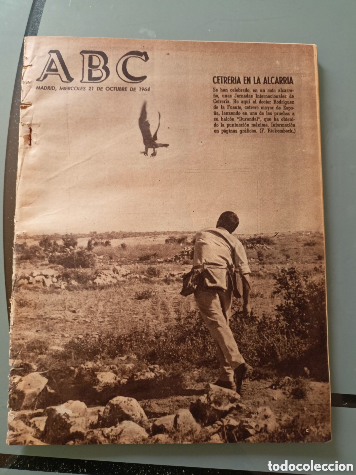 Coleccionismo: Perioico ABC Felix Rodr&iacute;guez de la fuente. Cetreria