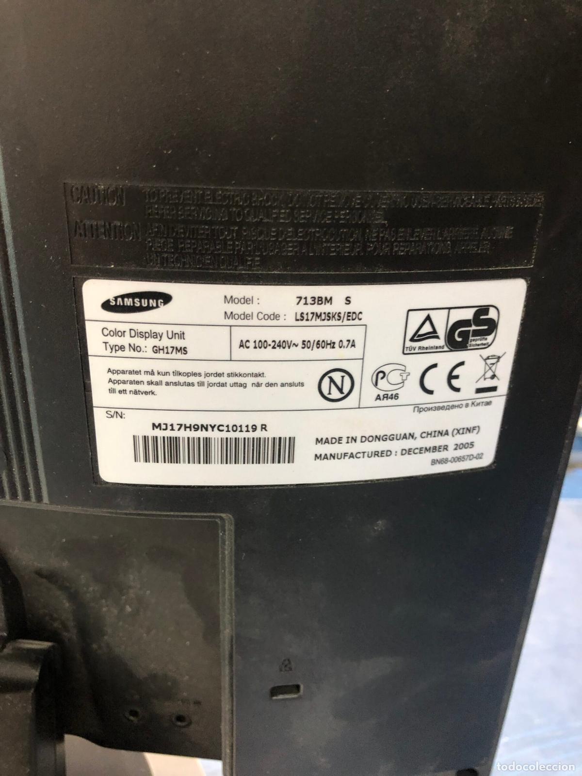 Coleccionismo: Monitor, Samsung SyncMaster 713BM - Foto 6