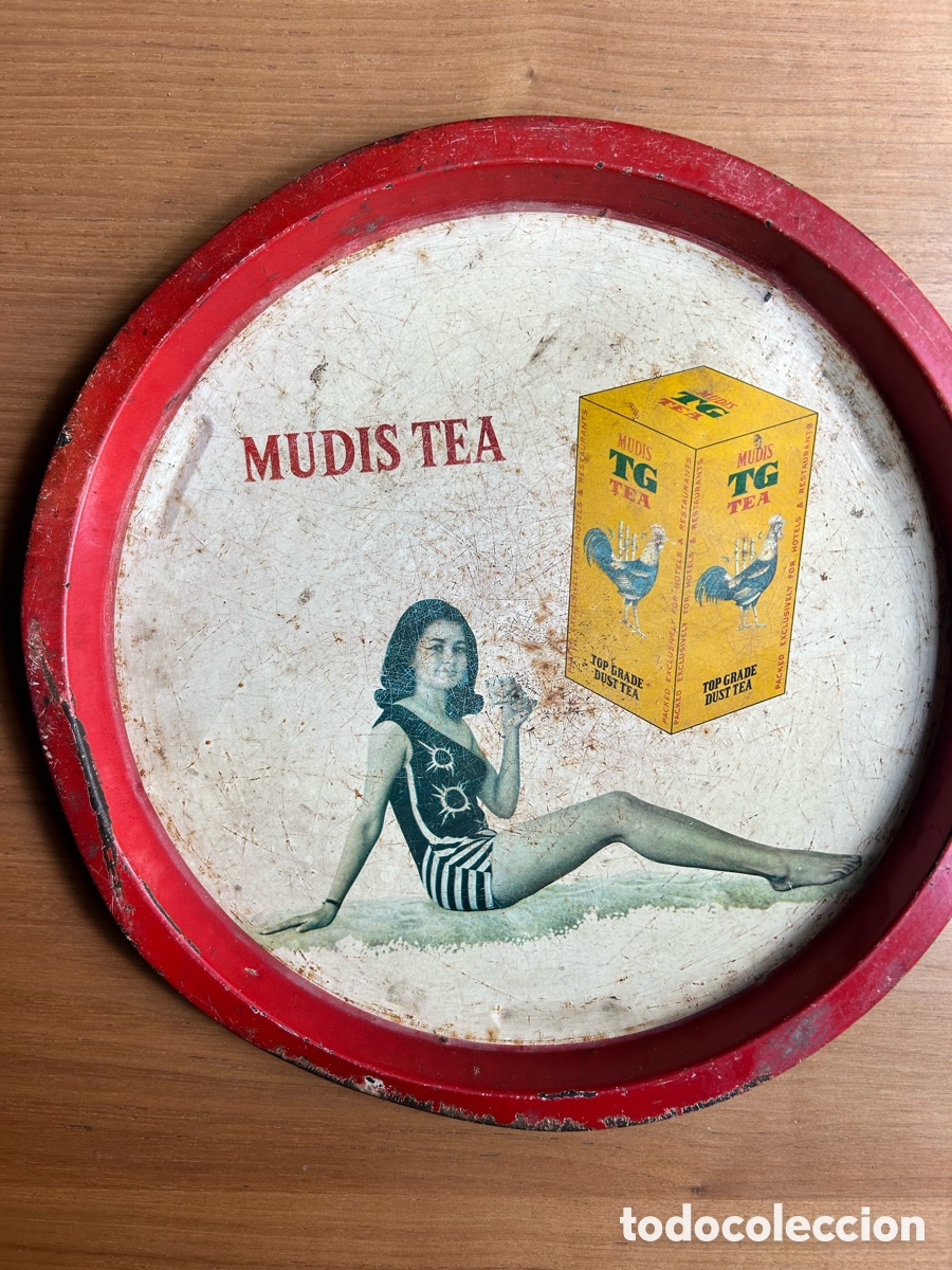 Coleccionismo: Bandeja publicitaria, Mudis Tea - Foto 2