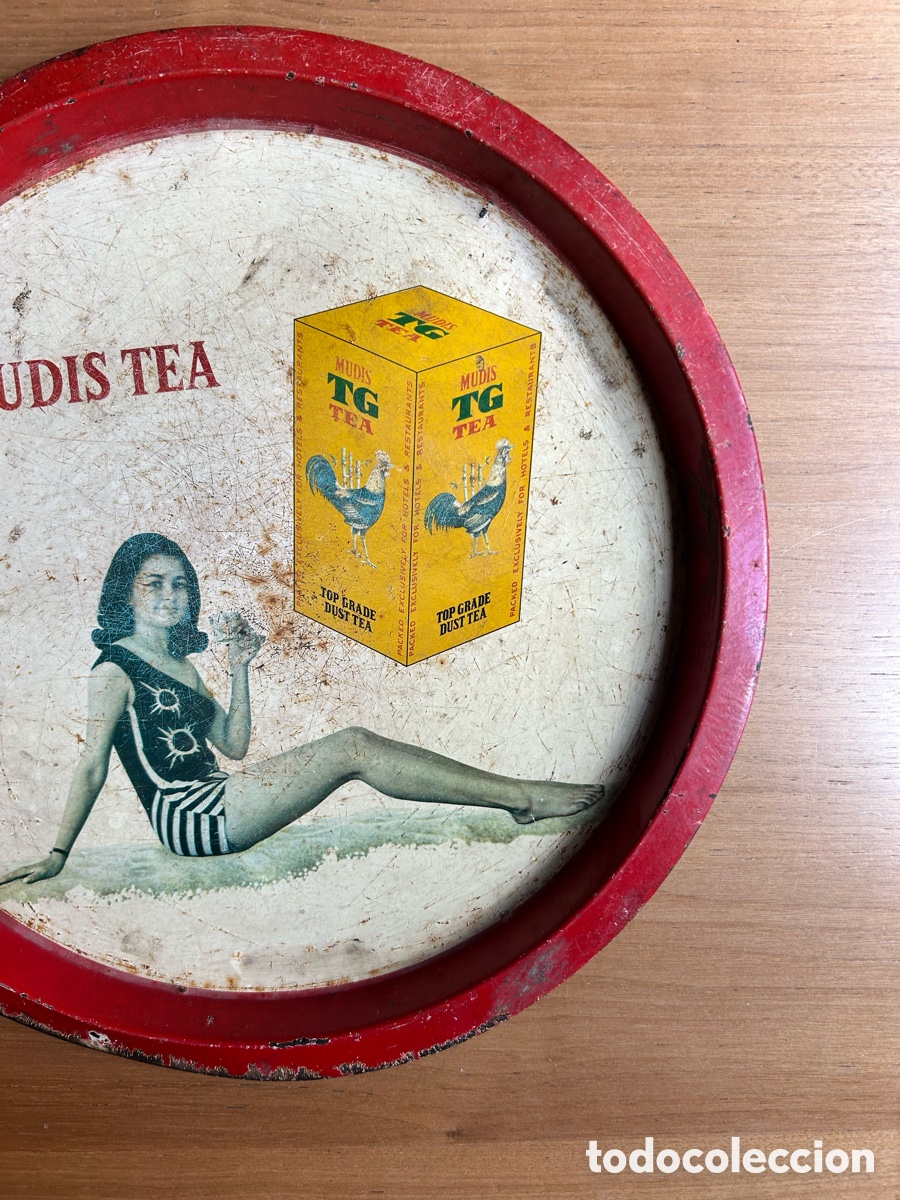 Coleccionismo: Bandeja publicitaria, Mudis Tea - Foto 3