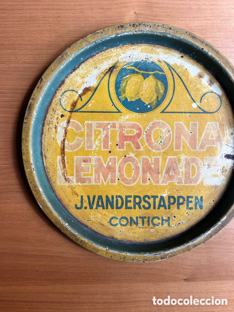 Coleccionismo: Bandeja Citrona Lemonade Hojalata - Foto 3