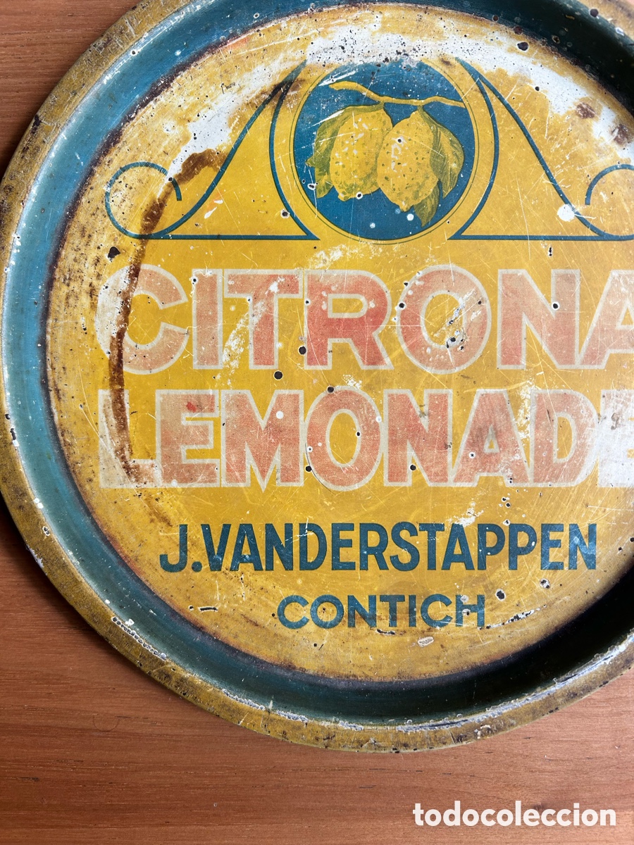 Coleccionismo: Bandeja Citrona Lemonade Hojalata - Foto 4