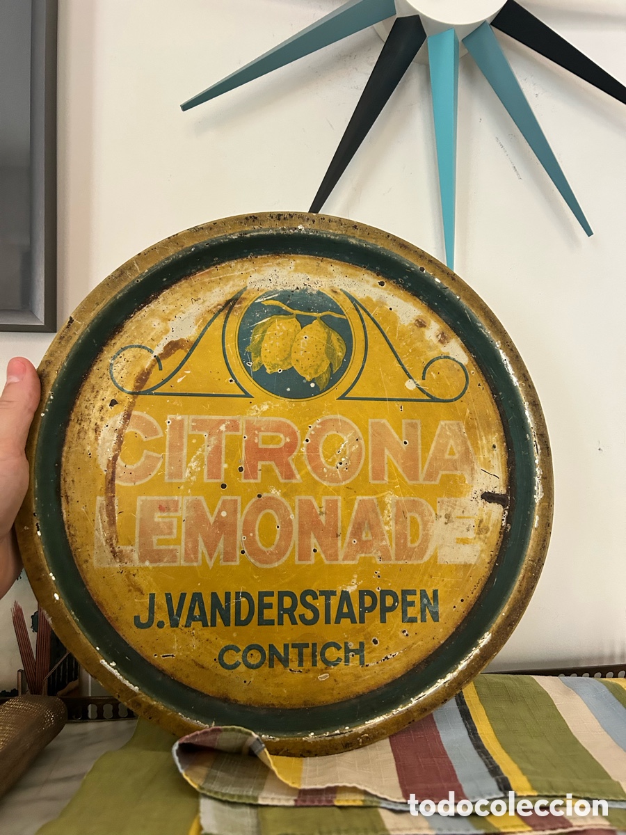 Coleccionismo: Bandeja Citrona Lemonade Hojalata - Foto 6
