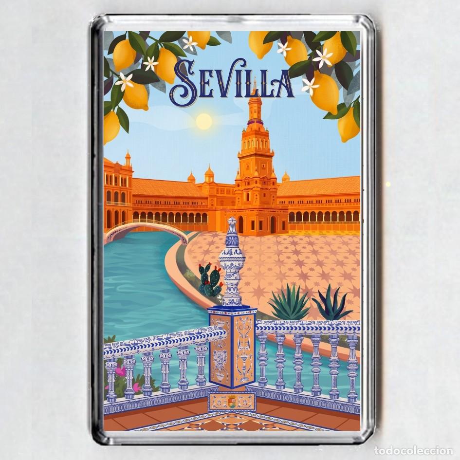 Coleccionismo: IMAN acr&iacute;lico NEVERA - SEVILLA