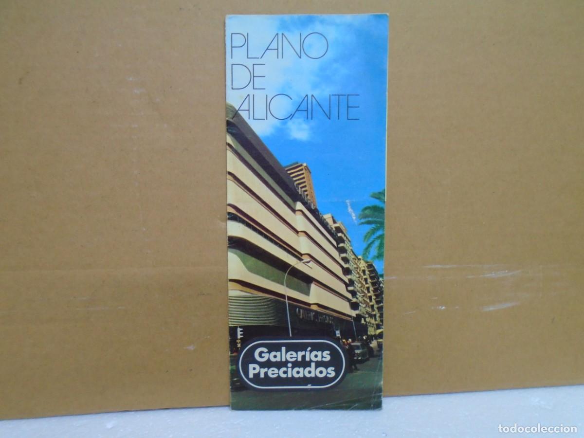 Coleccionismo: PLANO DE ALICANTE.GENTILEZA DE GALERIAS PRECIADOS,1976.DESPLEGABLE.