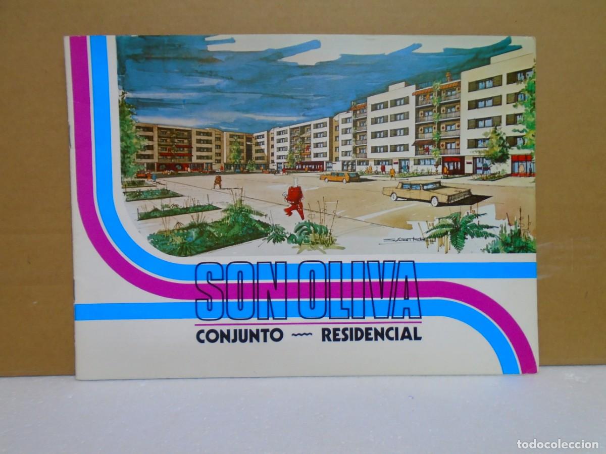 Coleccionismo: SON OLIVA,CONJUNTO-RESIDENCIAL,PALMA DE MALLORCA 1973.CARPETA PROMOCIONAL DE COBASA.