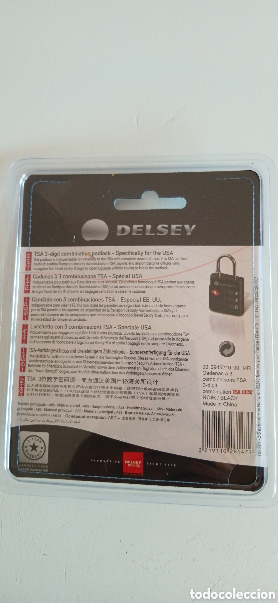 Coleccionismo: Candado Delsey nuevo - Foto 2