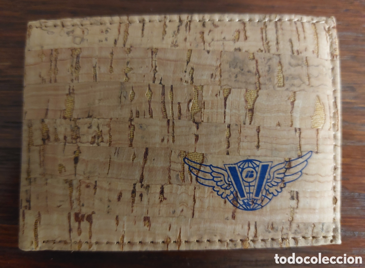 Coleccionismo: Cartera de corcho Asociaci&oacute;n de Veteranos de Iberia